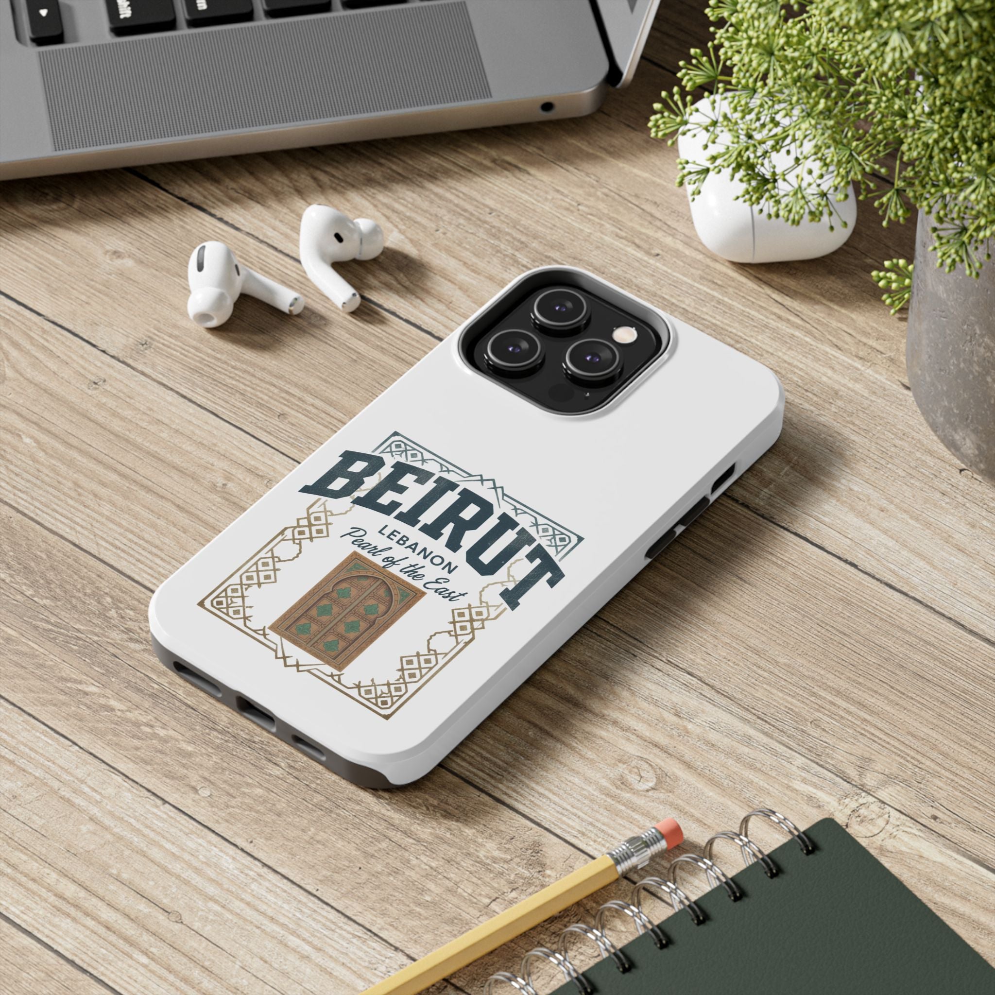 Beirut Lebanon Tough Phone Case — 'Pearl of the East' Vintage Door Design