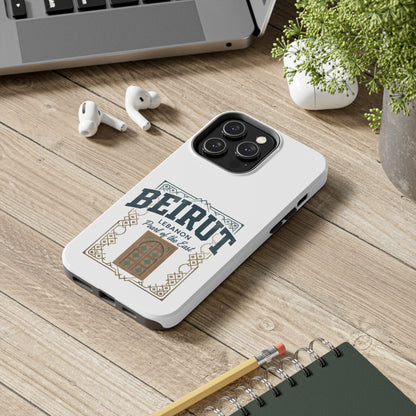 Beirut Lebanon Tough Phone Case — 'Pearl of the East' Vintage Door Design