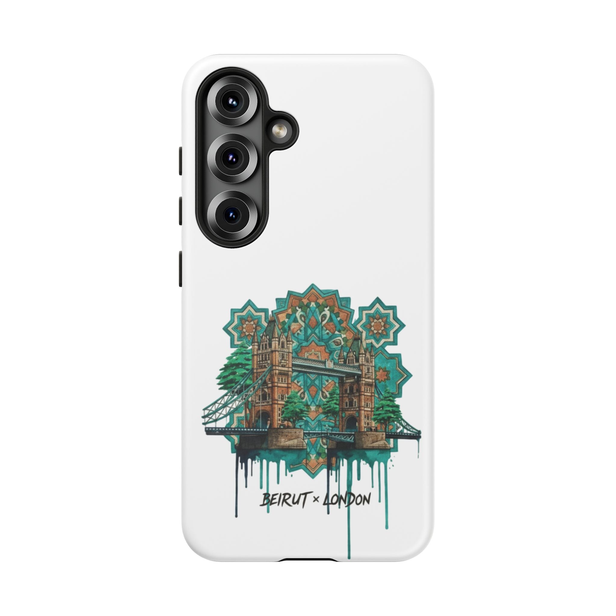 Beirut x London Ornate Phone Case — Turquoise Mosaic Gateway Design