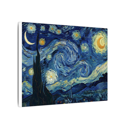 Starry Night Matte Canvas Print — Van Gogh Inspired Wall Art (Stretched)
