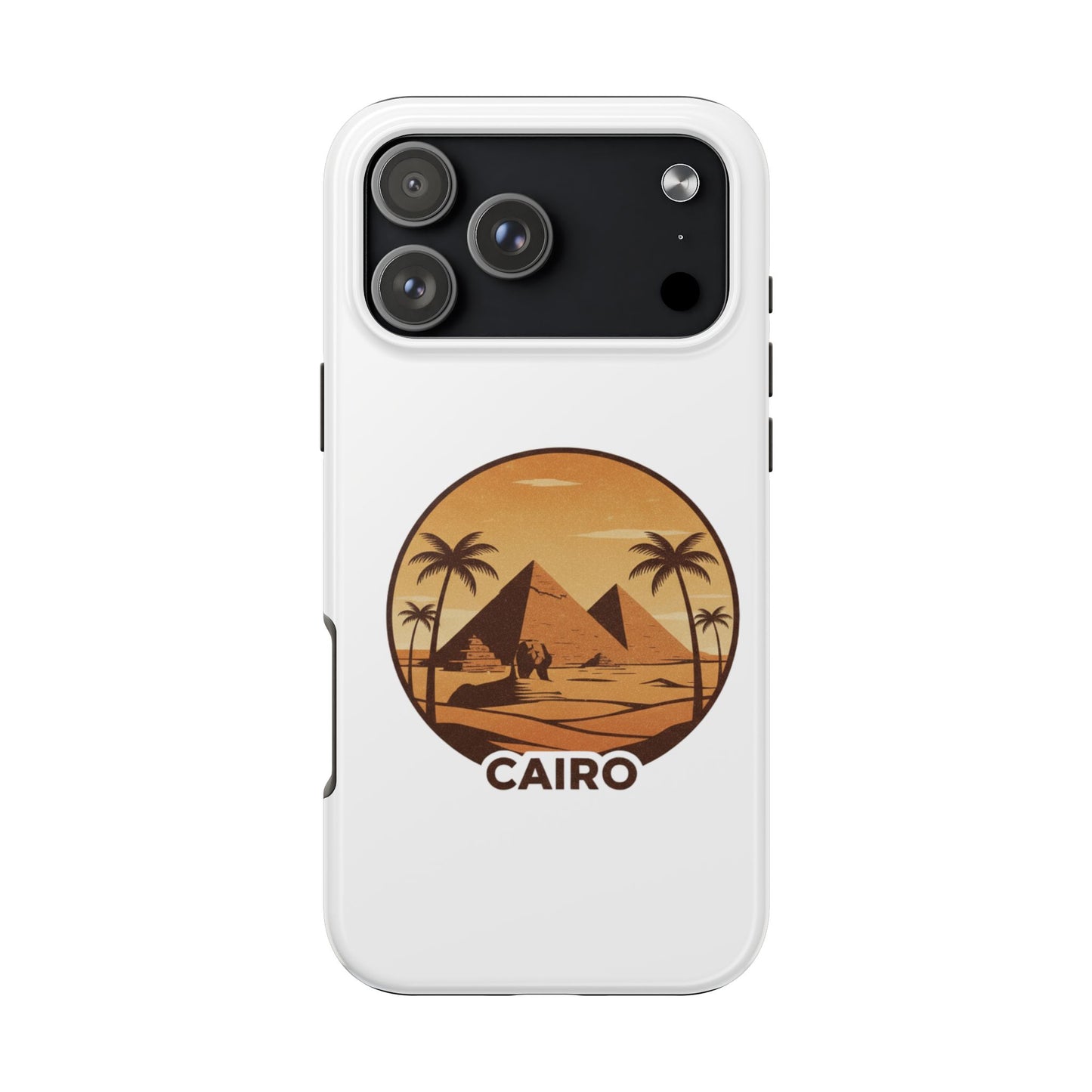 Cairo Pyramids Tough Phone Case — Vintage Egypt Travel iPhone/Android Protective Cover
