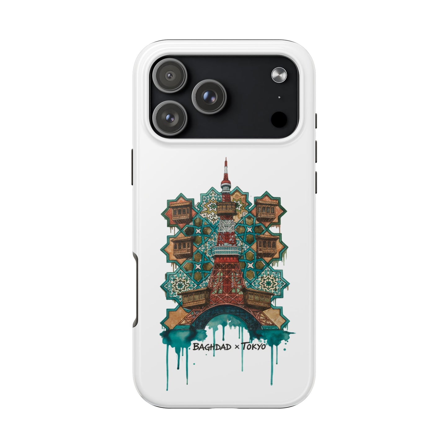 Coque de téléphone résistante — Illustration fusion Bagdad x Tokyo