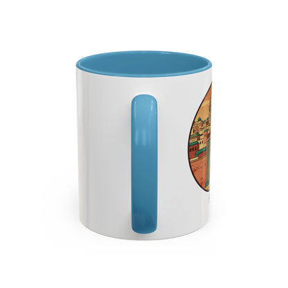 Mug à café Fez Landmark Accent — Souvenir de voyage représentant un paysage urbain marocain (11/15 oz)