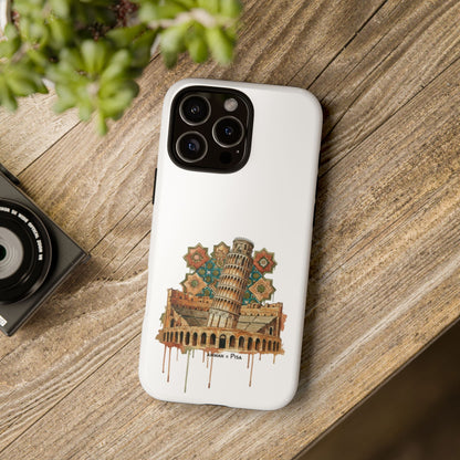 Leaning Tower Tough Phone Case — Vintage Pisa Travel Design