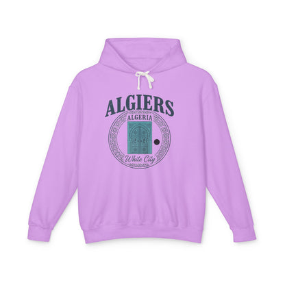 Algiers Algeria Vintage Door Hoodie — White City Travel Sweatshirt