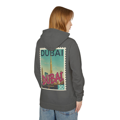 Dubai Vintage Postage Stamp Hoodie – Travel Souvenir Sweatshirt