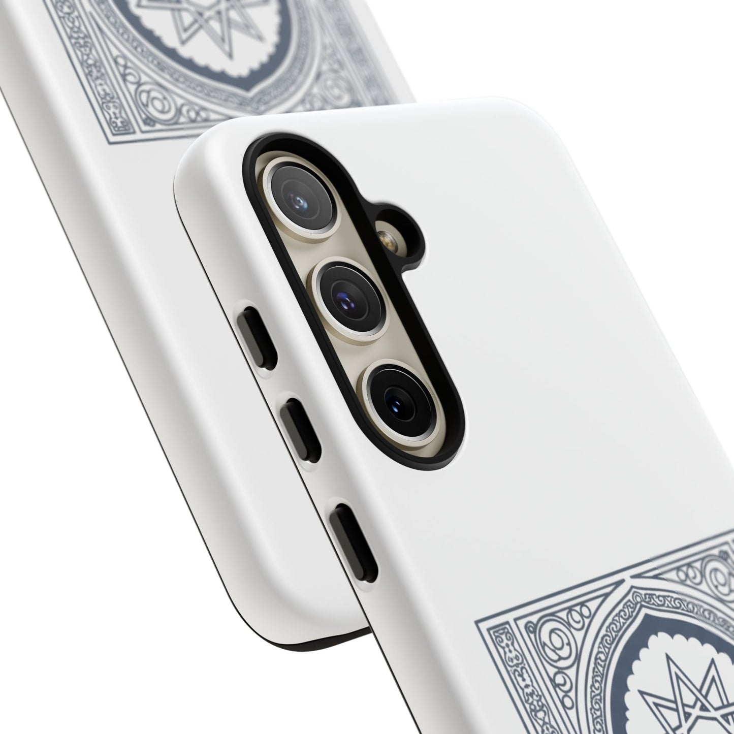 Jeddah Coordinates Phone Case — Arabic Arch Geometric Design