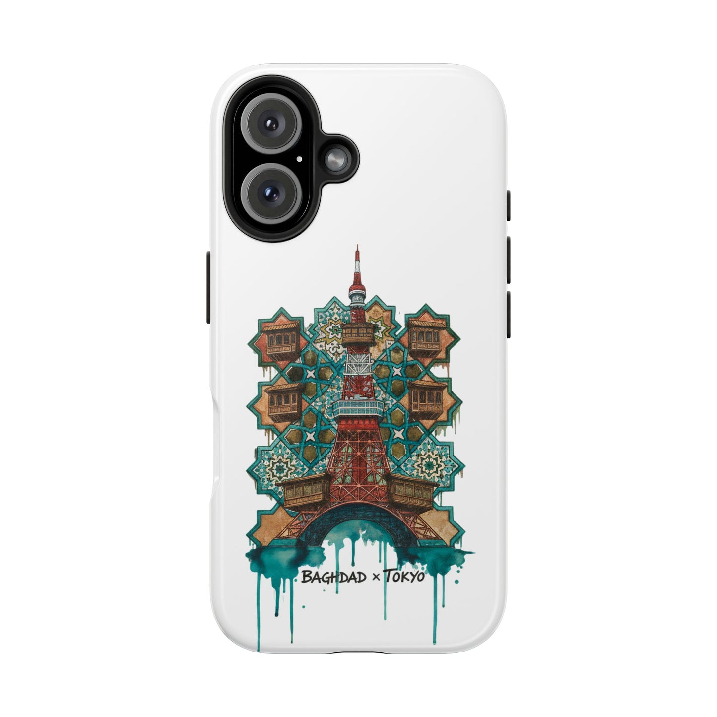 Coque de téléphone résistante — Illustration fusion Bagdad x Tokyo