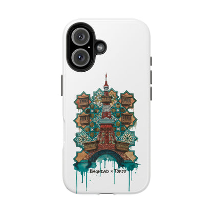 Coque de téléphone résistante — Illustration fusion Bagdad x Tokyo