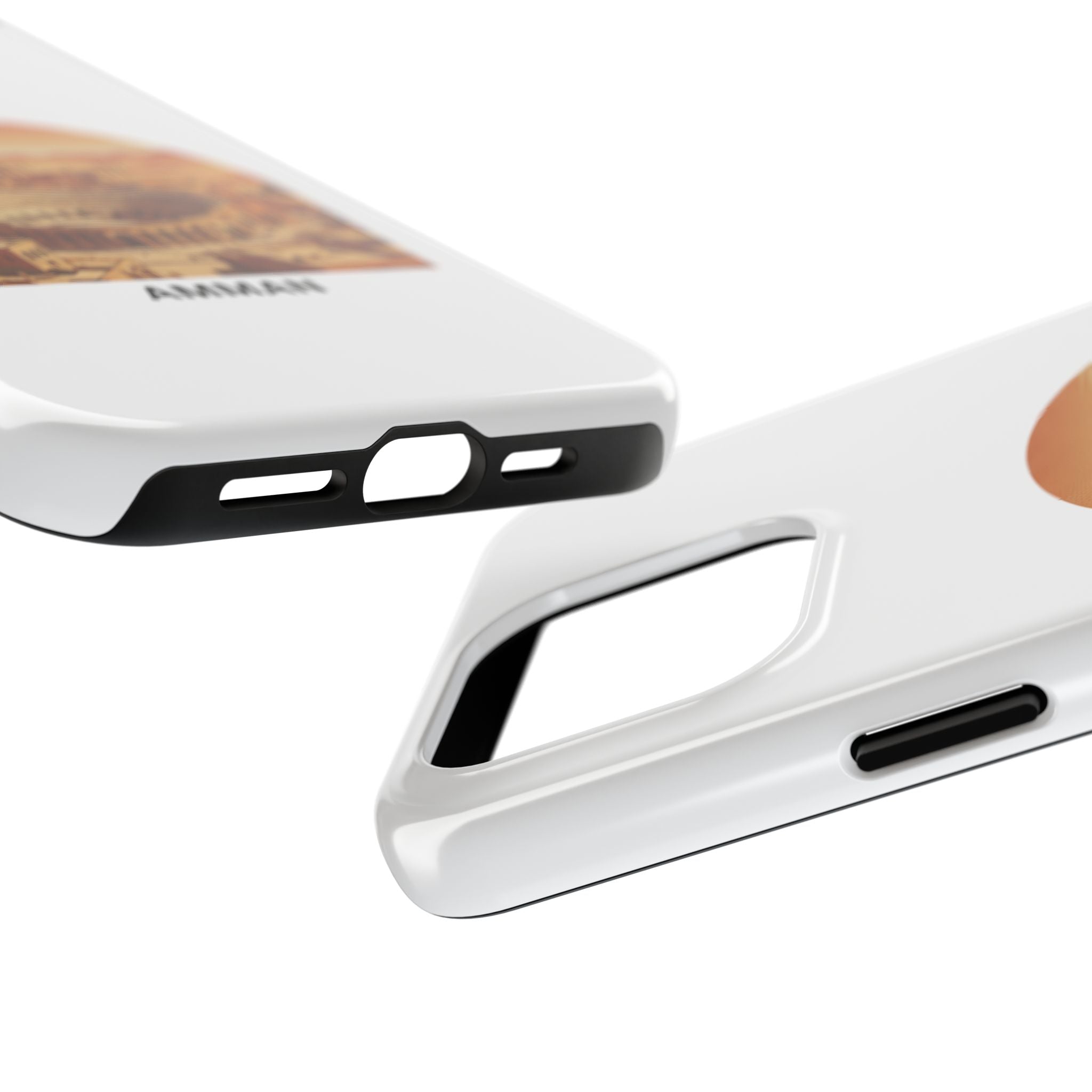 Amman Coliseum Tough Phone Case — Vintage Desert Cityscape Protective Cover