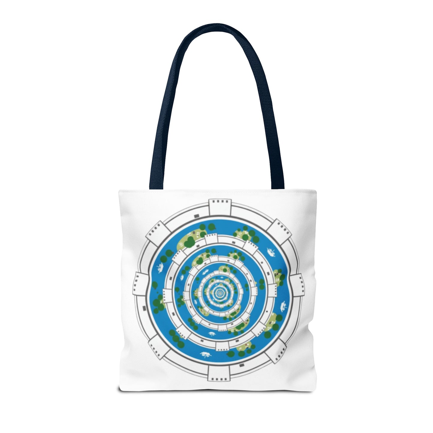 Spiral Island Tote Bag – Nautical Mandala All-Over Print Tote