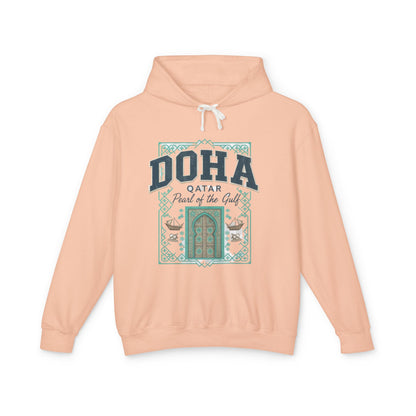 Doha Souvenir Hoodie — Qatar Pearl of the Gulf Travel Sweatshirt