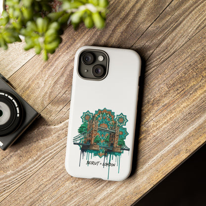 Beirut x London Ornate Phone Case — Turquoise Mosaic Gateway Design