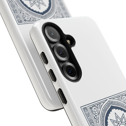 Jeddah Coordinates Phone Case — Arabic Arch Geometric Design