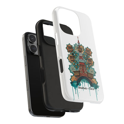 Coque de téléphone résistante — Illustration fusion Bagdad x Tokyo