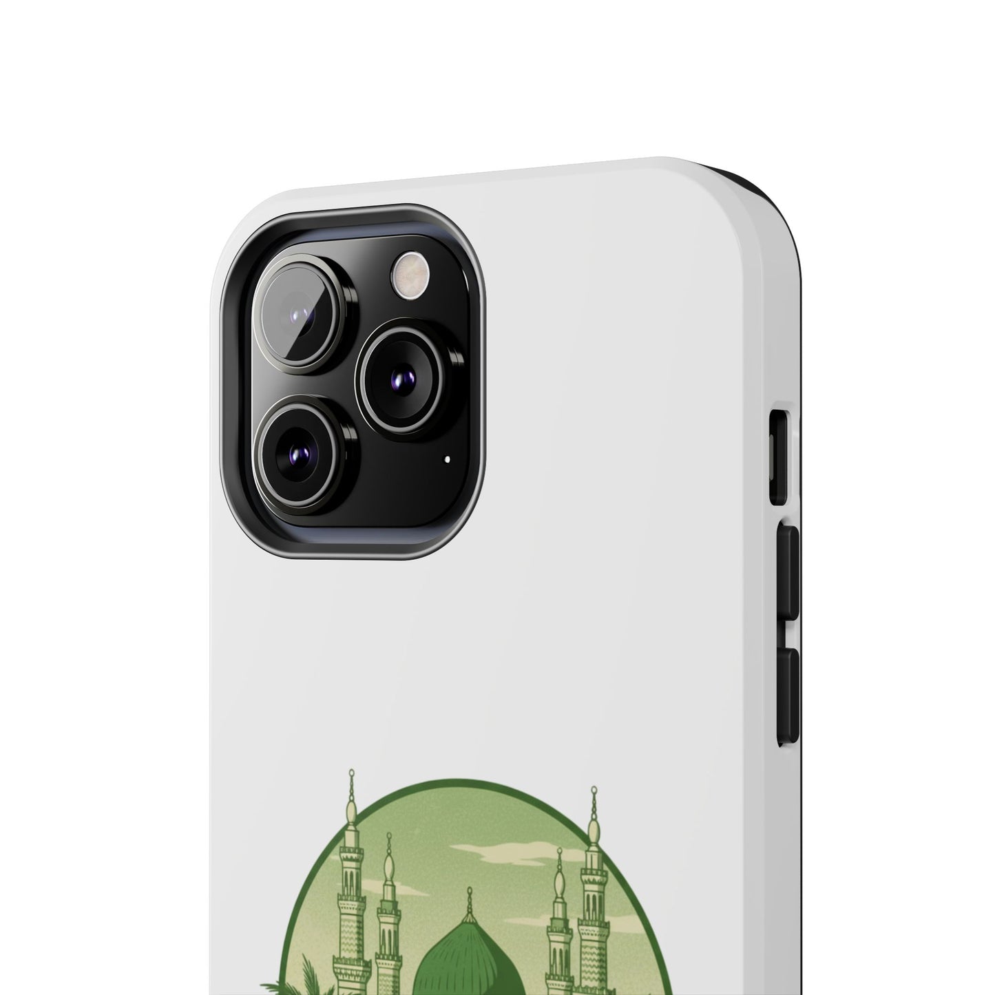 Medina Mosque Tough Phone Case – Islamic Landmark Green Phone Cover