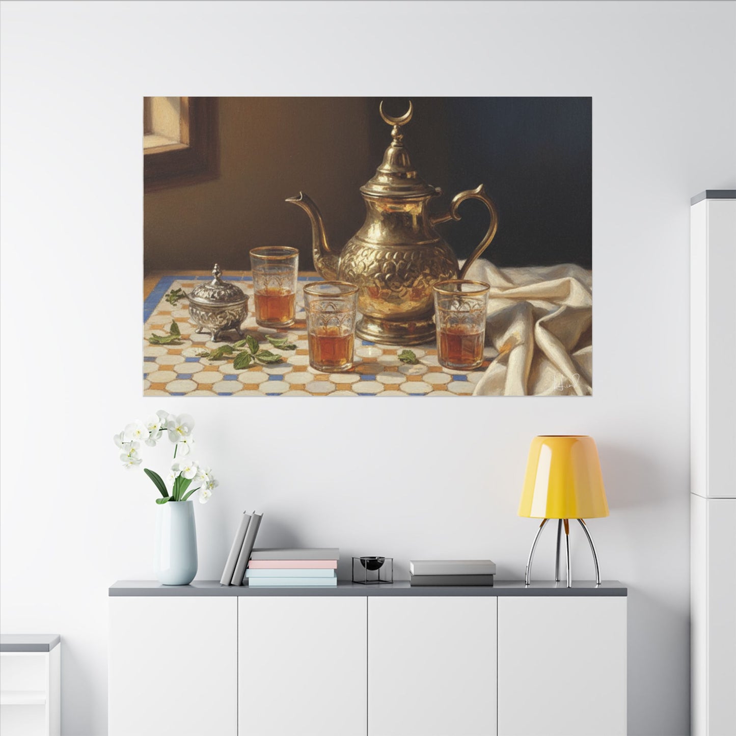 Moroccan Tea Still Life Canvas
