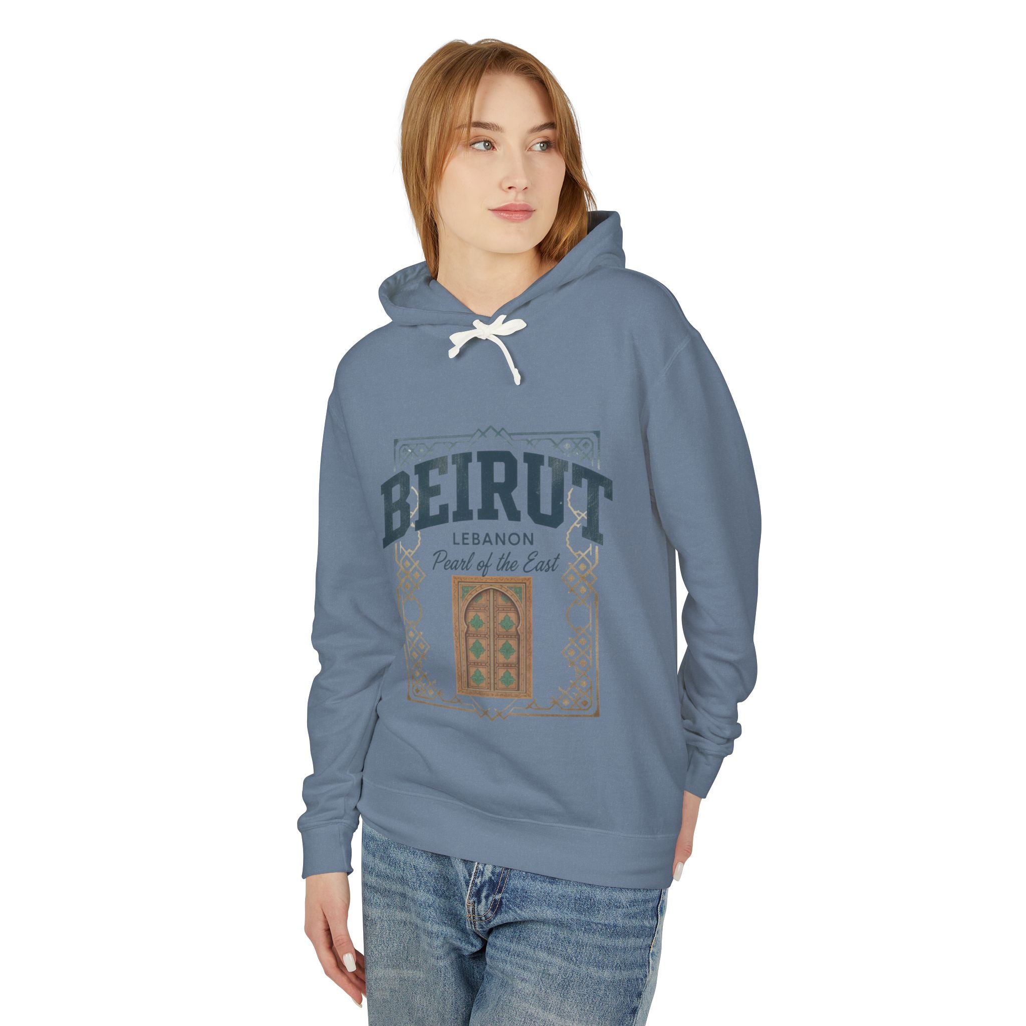 Beirut Vintage Door Hoodie — Lebanon "Pearl of the East" Travel Sweatshirt