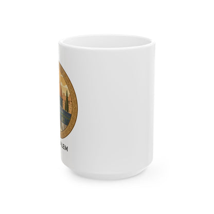 Jerusalem Dome of the Rock Ceramic Mug — Souvenir Coffee Cup (11oz/15oz)