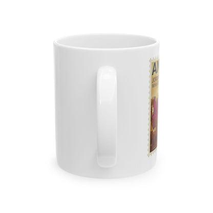 Amman Jordan Stamp Ceramic Mug — Vintage Travel Coffee Cup (11oz/15oz)