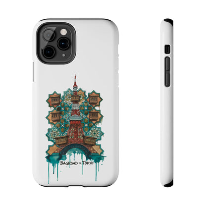 Coque de téléphone résistante — Illustration fusion Bagdad x Tokyo