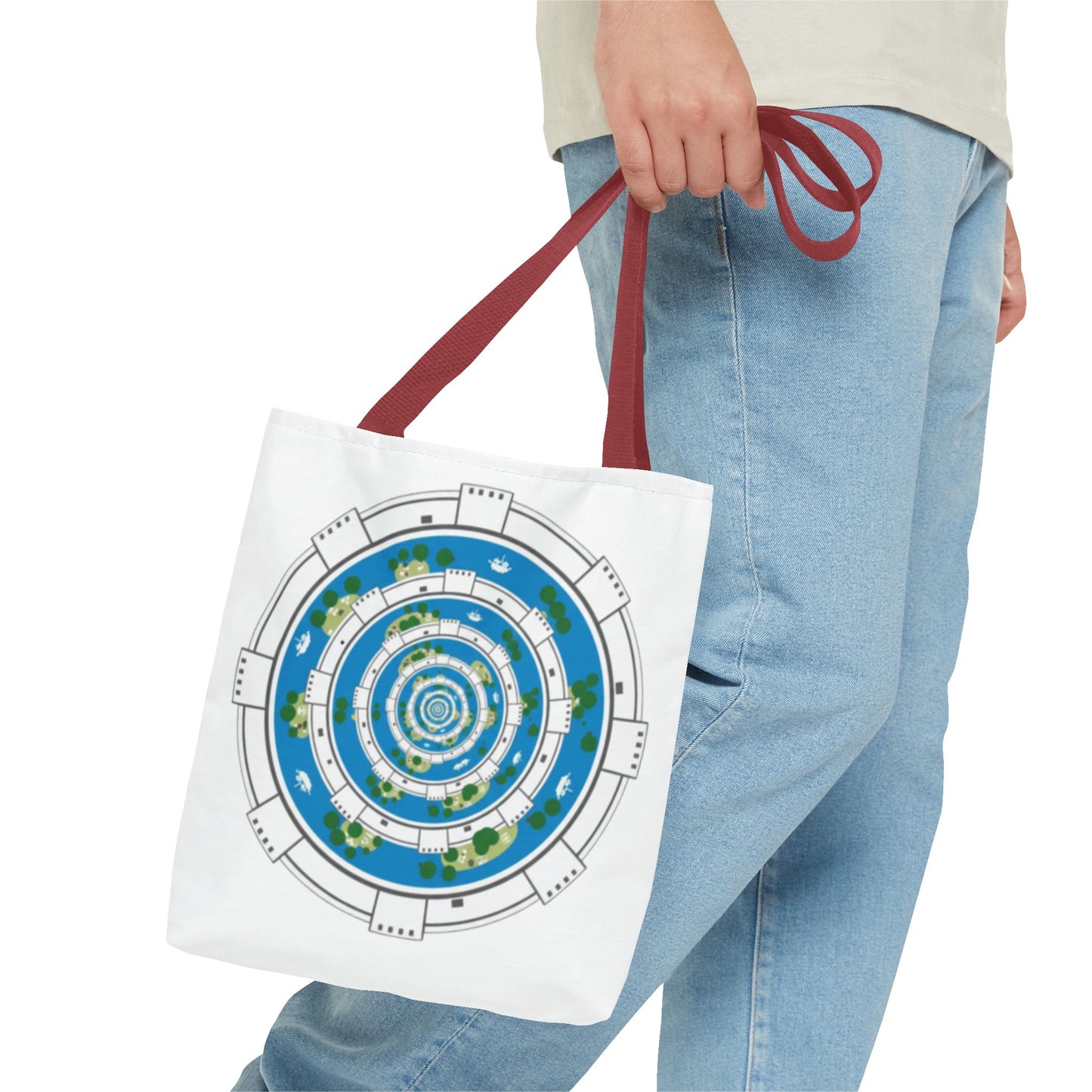 Spiral Island Tote Bag – Nautical Mandala All-Over Print Tote
