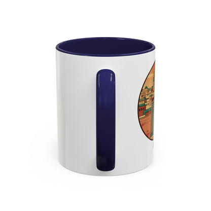 Mug à café Fez Landmark Accent — Souvenir de voyage représentant un paysage urbain marocain (11/15 oz)
