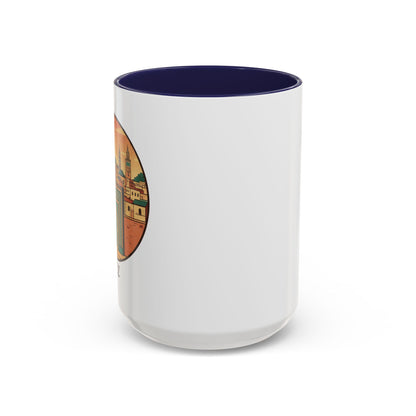 Mug à café Fez Landmark Accent — Souvenir de voyage représentant un paysage urbain marocain (11/15 oz)