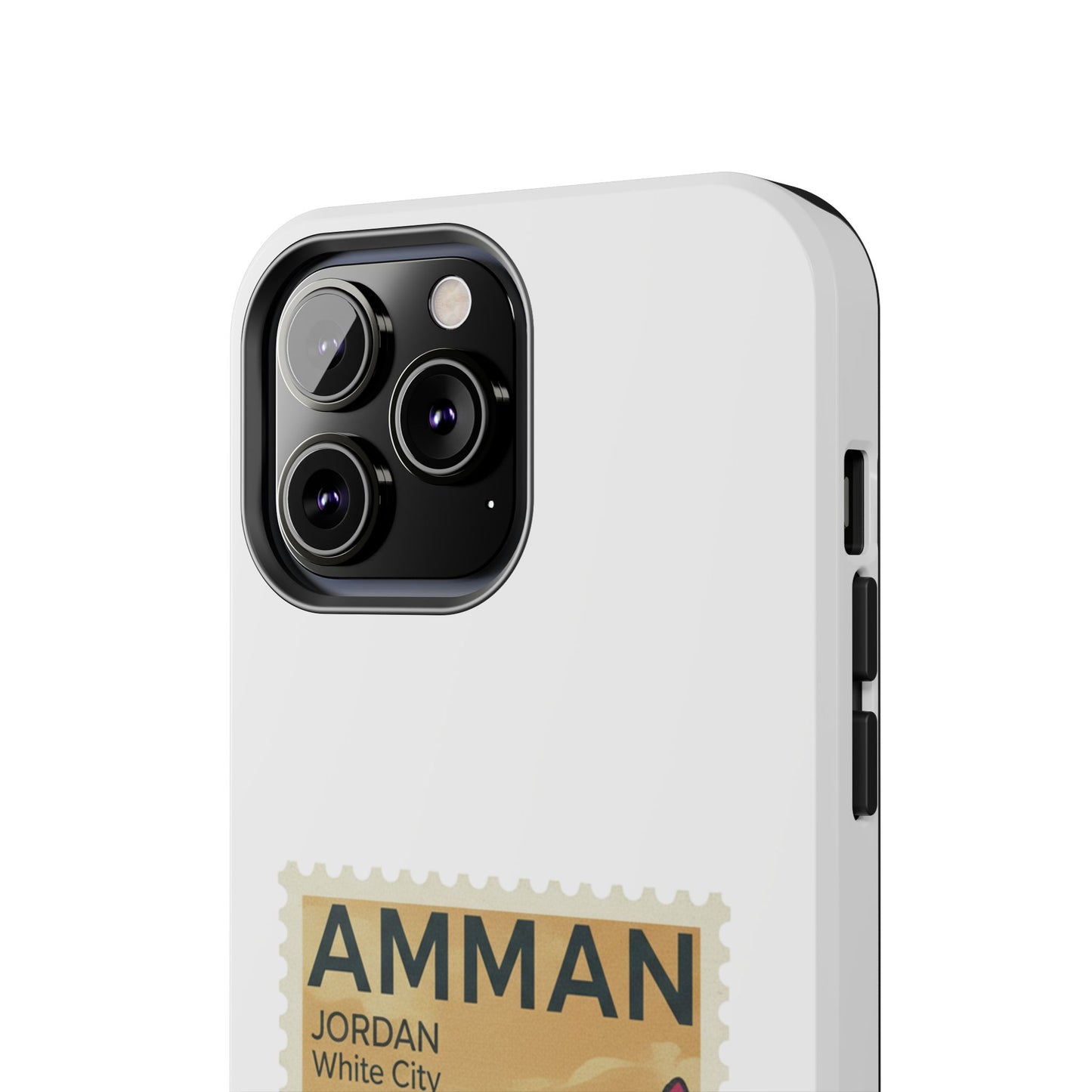 Amman Stamp Tough Phone Case — Jordan Travel Vintage Postage Design