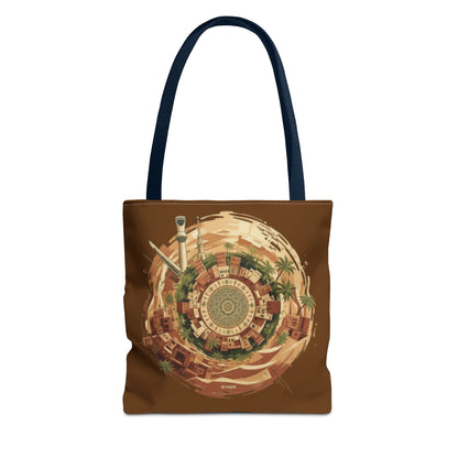 Desert Oasis Circular Art Tote
