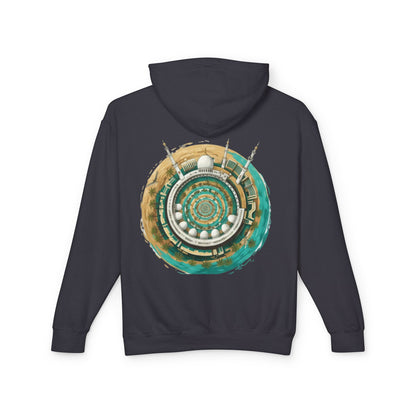 Mandala Mosque Hoodie — Islamic Geometric Art Backprint Hoodie