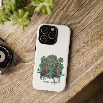 Beirut x London Ornate Phone Case — Turquoise Mosaic Gateway Design