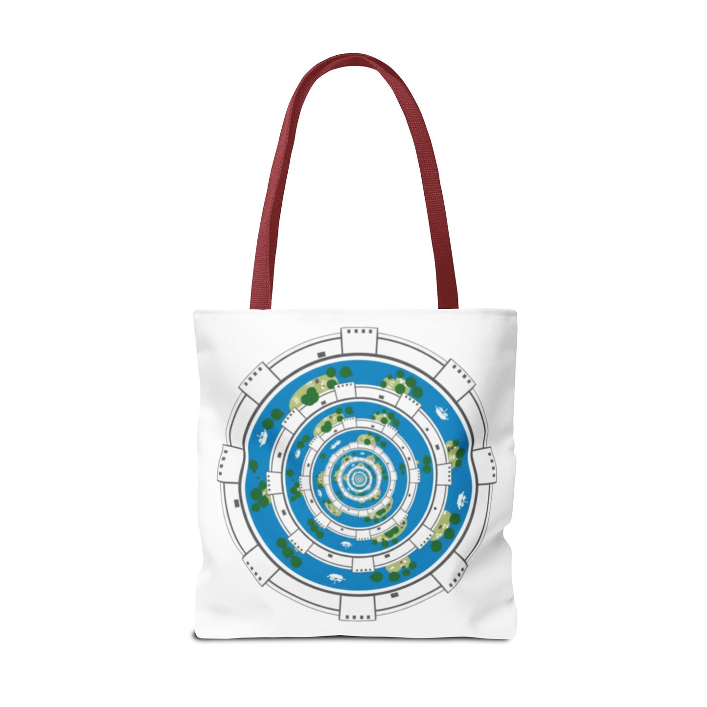 Spiral Island Tote Bag – Nautical Mandala All-Over Print Tote