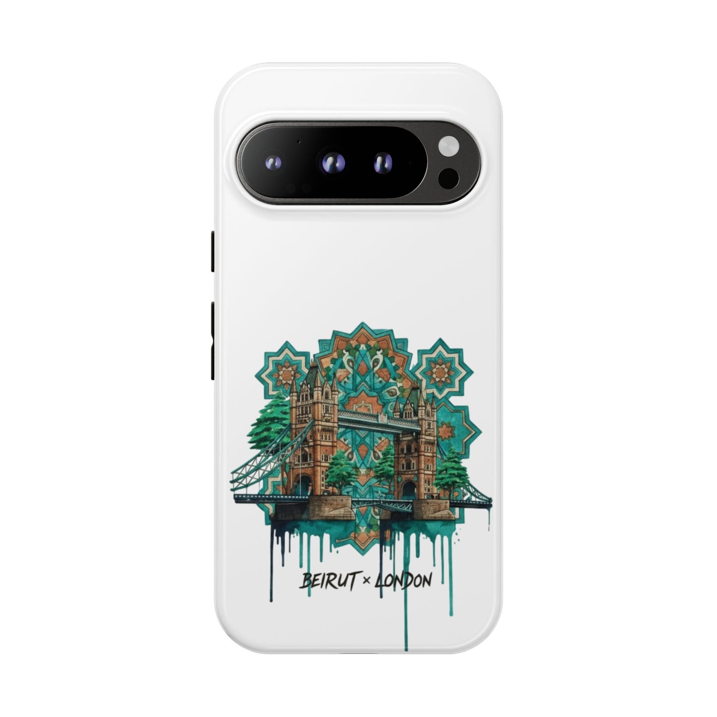 Beirut x London Ornate Phone Case — Turquoise Mosaic Gateway Design