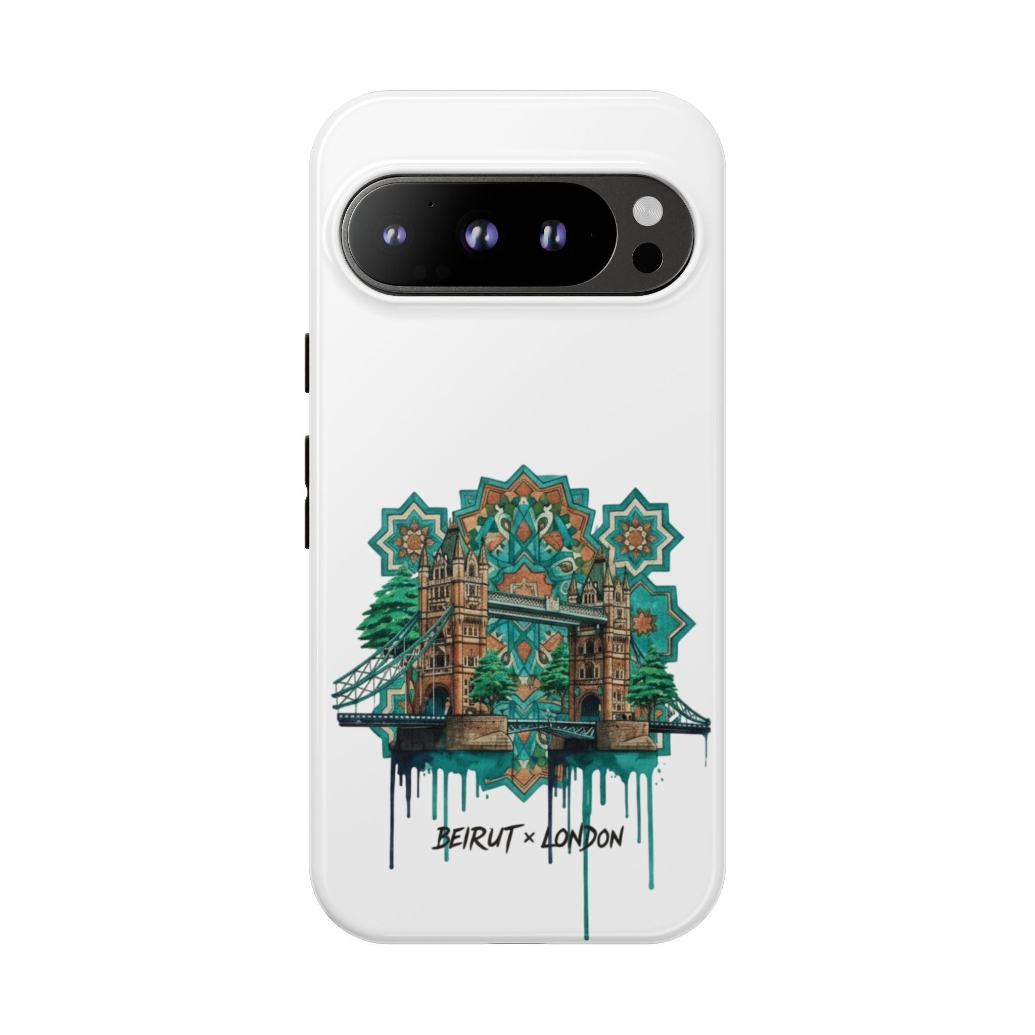 Beirut x London Ornate Phone Case — Turquoise Mosaic Gateway Design