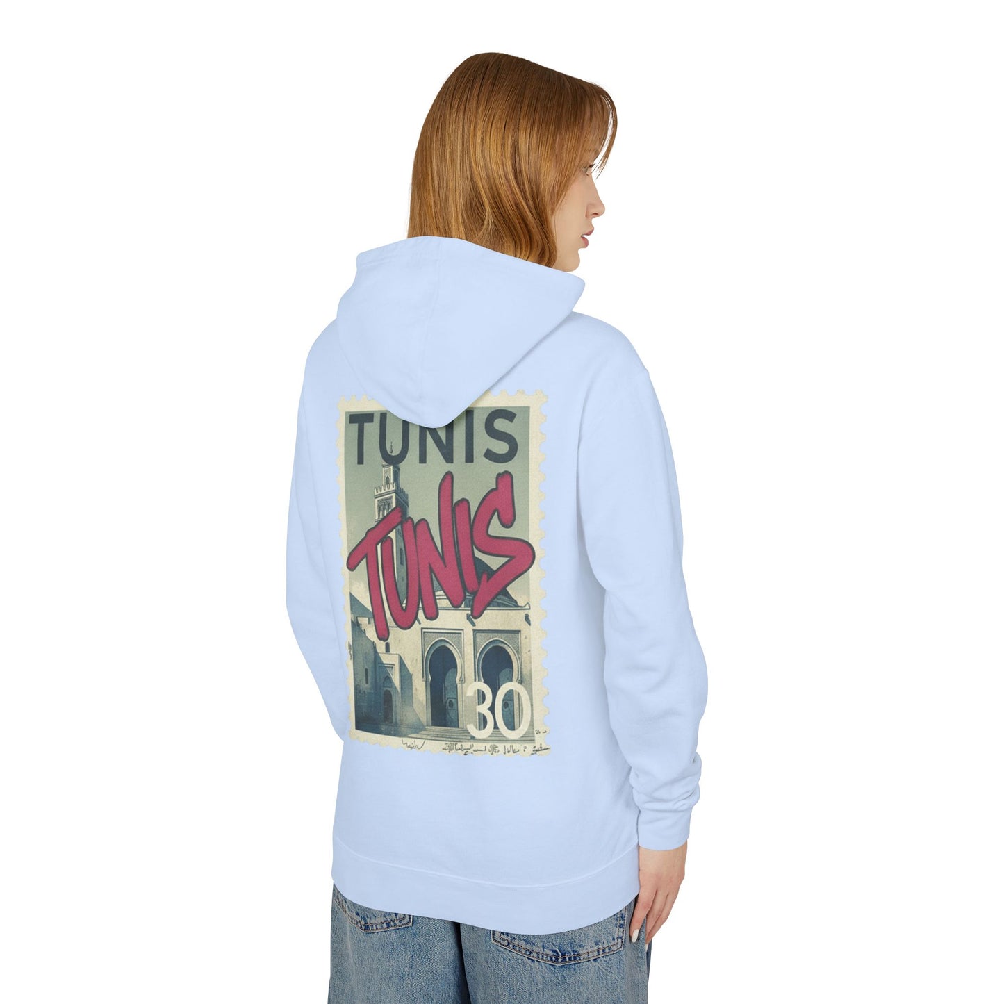 Tunis Vintage Stamp Hooded Sweatshirt