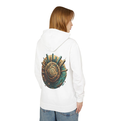 Hoodie — Retro Futuristic City Planet Graphic Hooded Sweatshirt