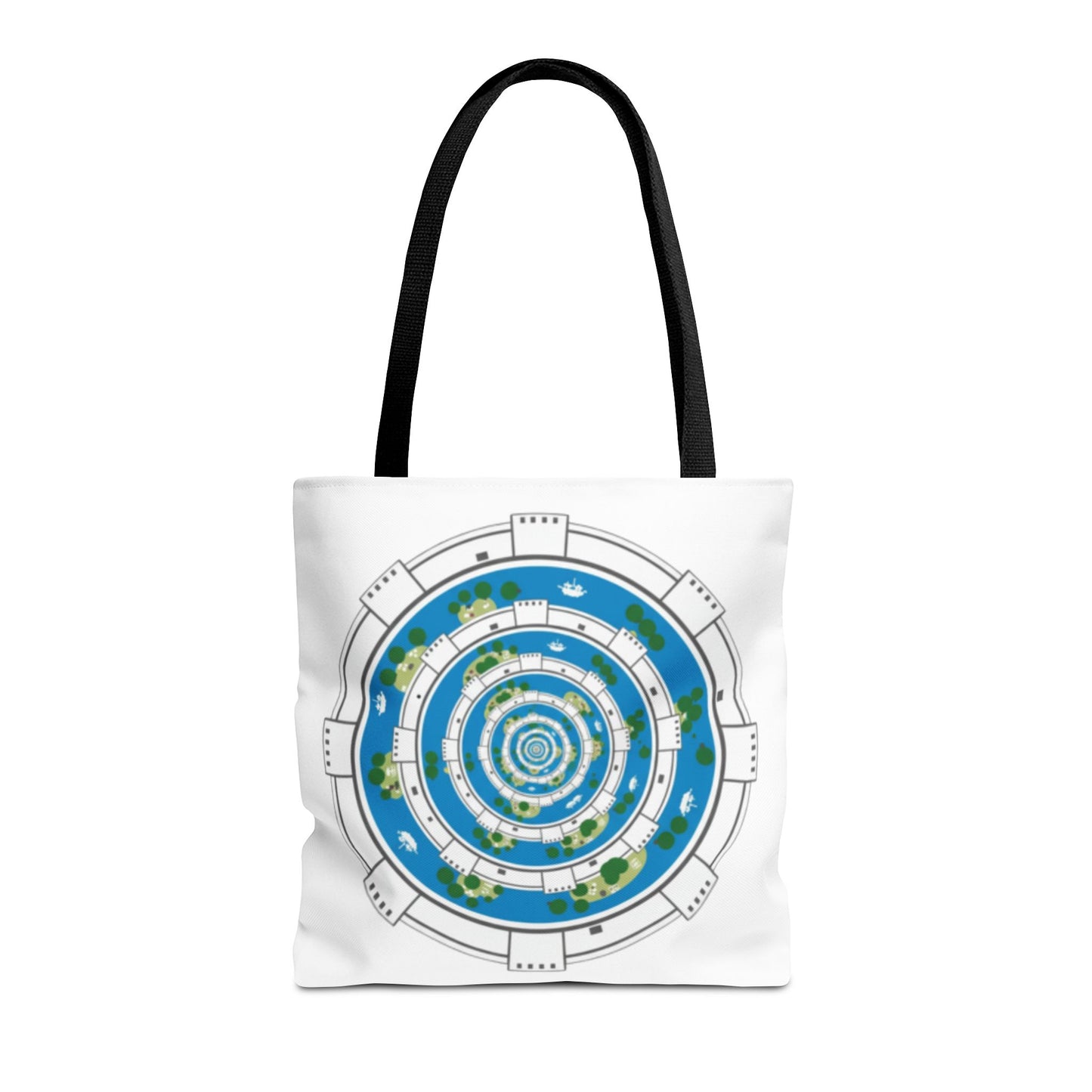 Spiral Island Tote Bag – Nautical Mandala All-Over Print Tote