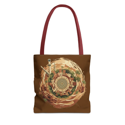 Desert Oasis Circular Art Tote
