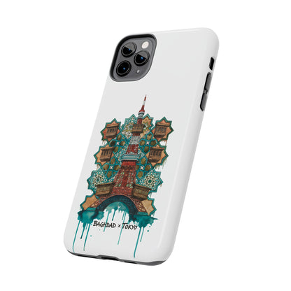 Coque de téléphone résistante — Illustration fusion Bagdad x Tokyo