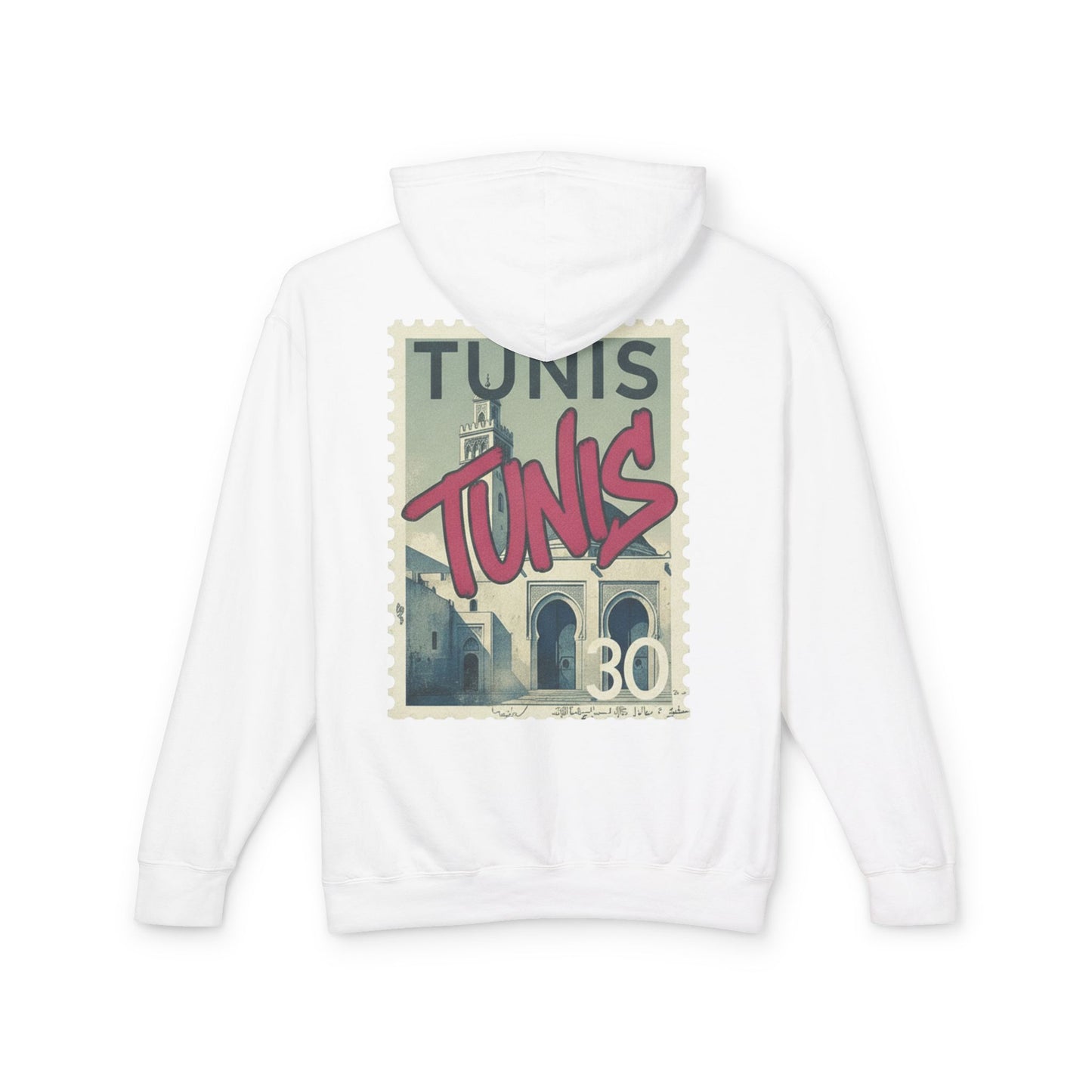 Tunis Vintage Stamp Hooded Sweatshirt