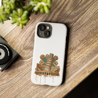 Leaning Tower Tough Phone Case — Vintage Pisa Travel Design
