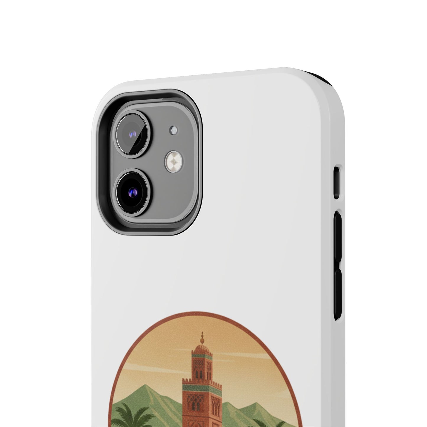 Marrakech Travel Phone Case — Vintage Moroccan Koutoubia Tower Design