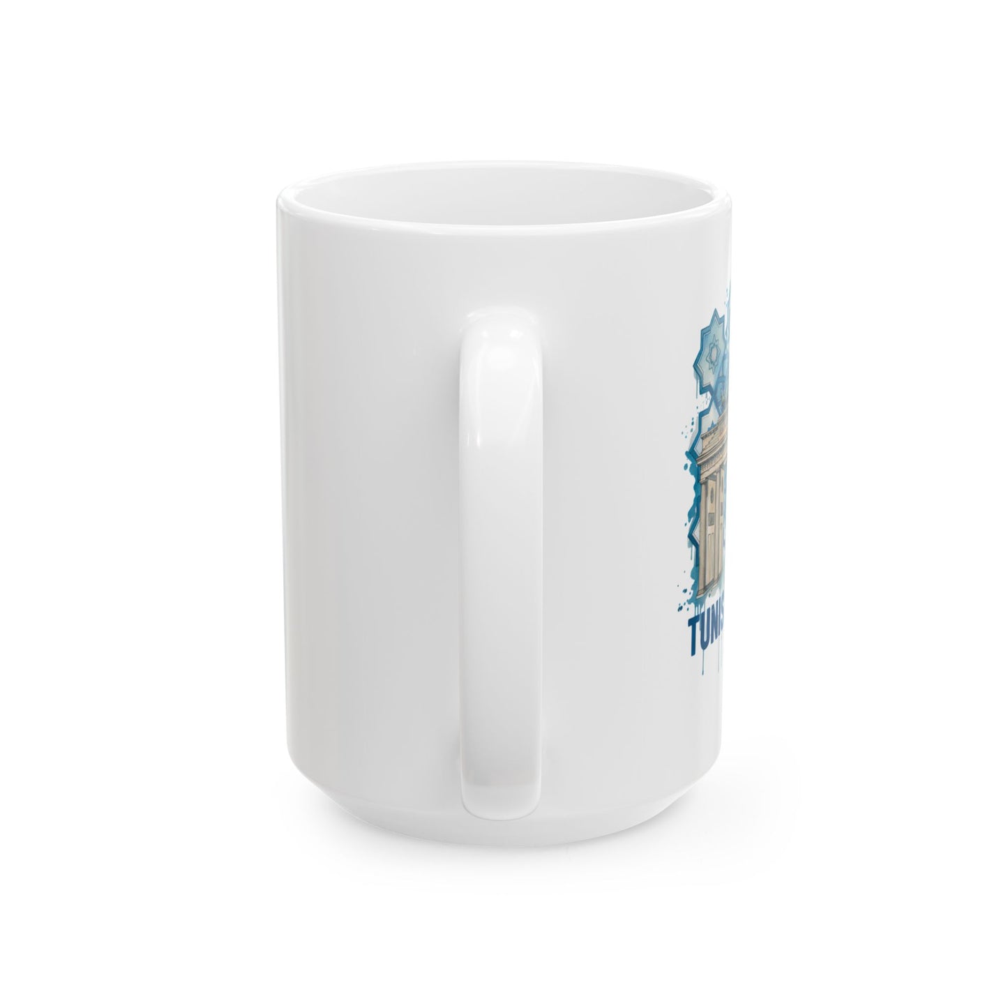 Turkey Travel Mug - Istanbul Blue Tile Design Ceramic Coffee Cup (11oz, 15oz)