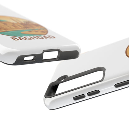 Baghdad Illustrated Tough Phone Case — Vintage Middle East Cityscape Protective Cover