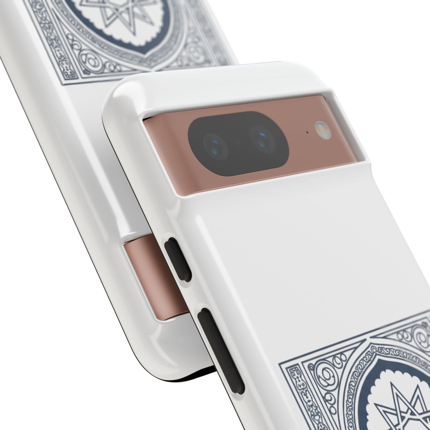 Jeddah Coordinates Phone Case — Arabic Arch Geometric Design