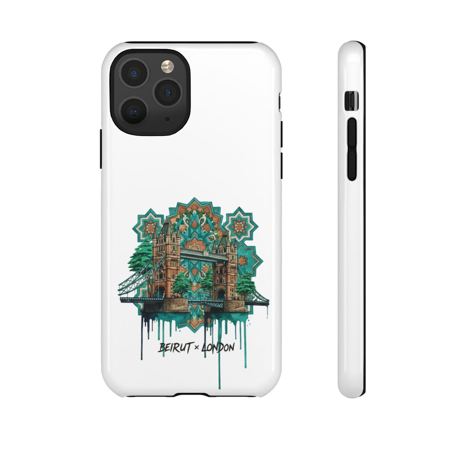 Beirut x London Ornate Phone Case — Turquoise Mosaic Gateway Design
