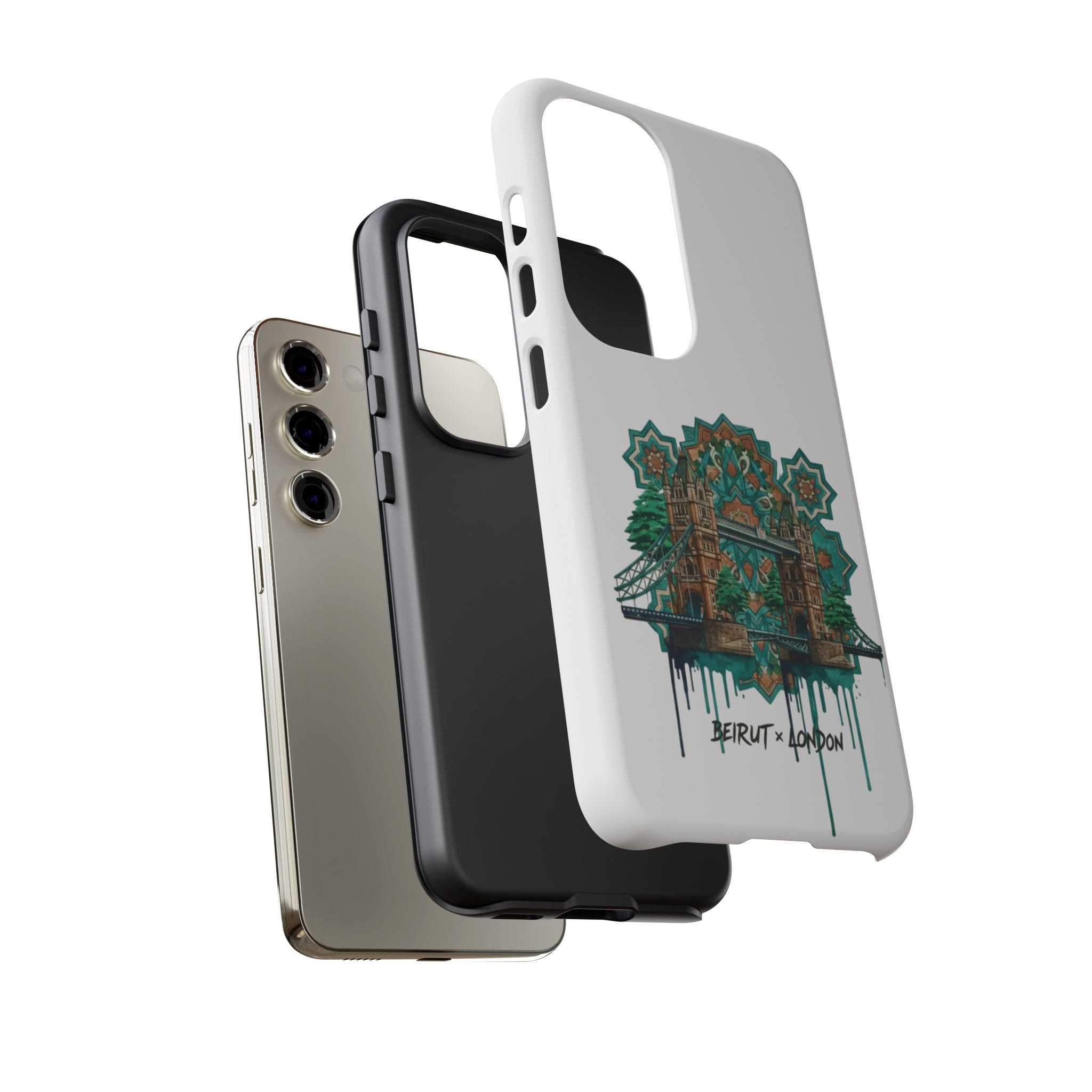 Beirut x London Ornate Phone Case — Turquoise Mosaic Gateway Design