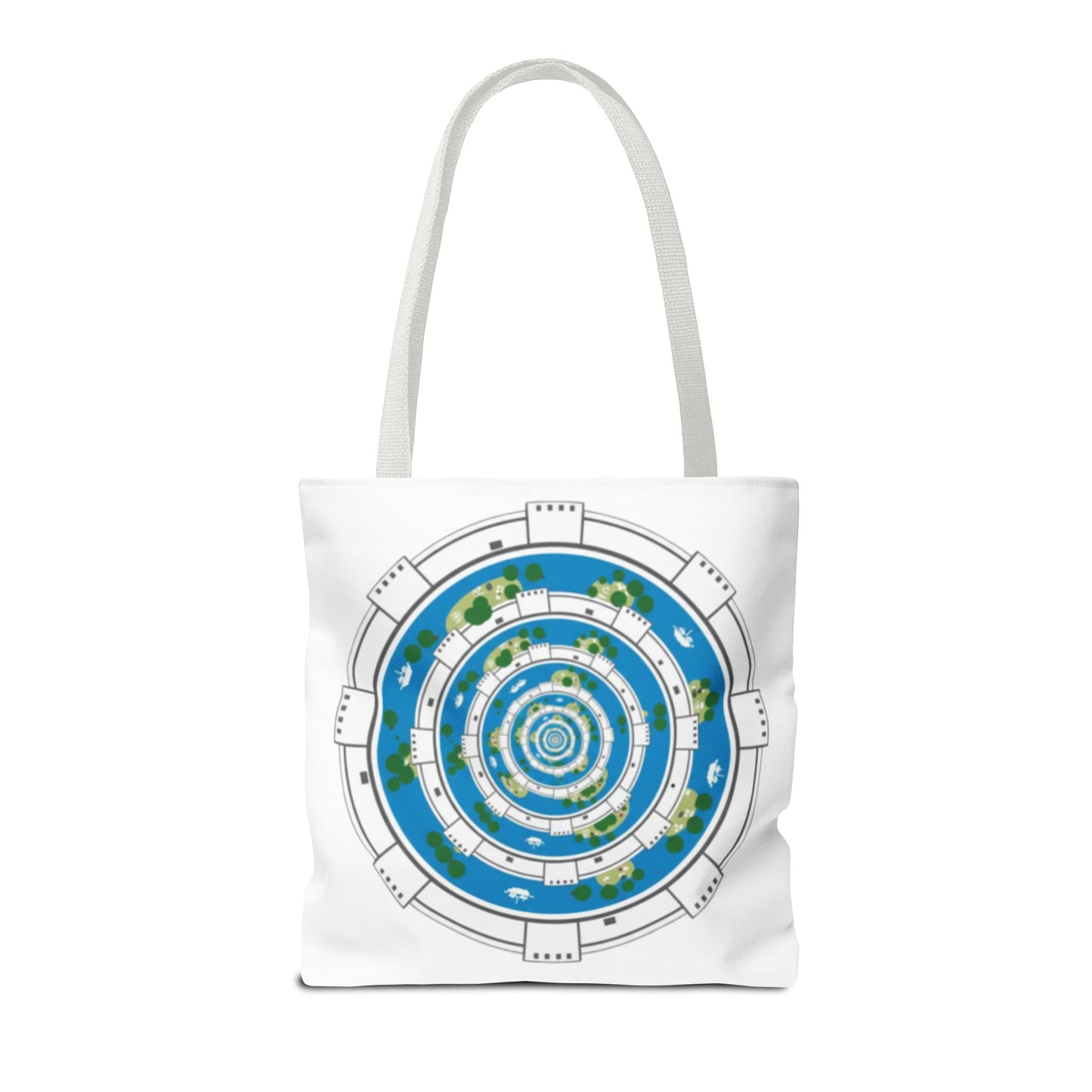 Spiral Island Tote Bag – Nautical Mandala All-Over Print Tote