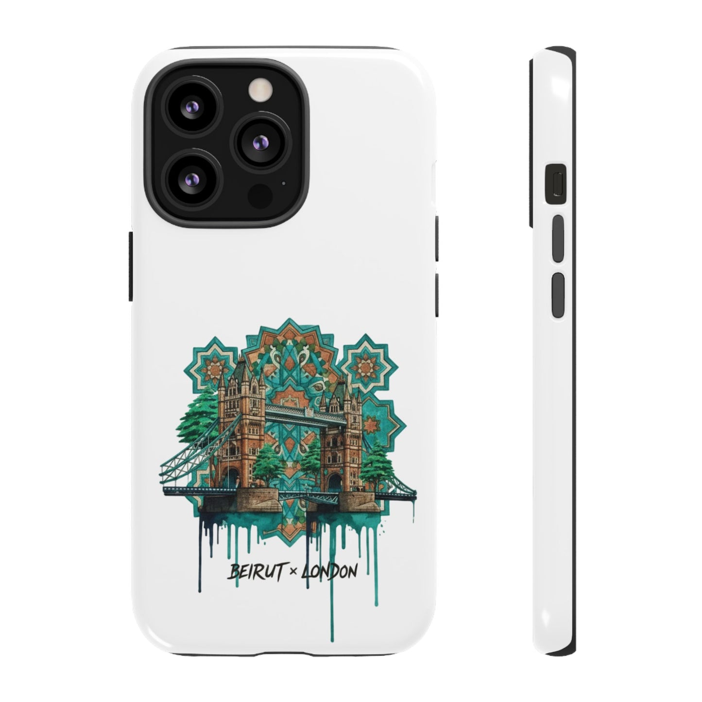 Beirut x London Ornate Phone Case — Turquoise Mosaic Gateway Design